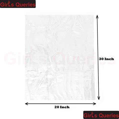 crystal high quality clear polythene bags
